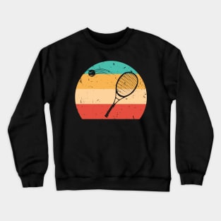 tennis vintage sunset , tennis lover Crewneck Sweatshirt